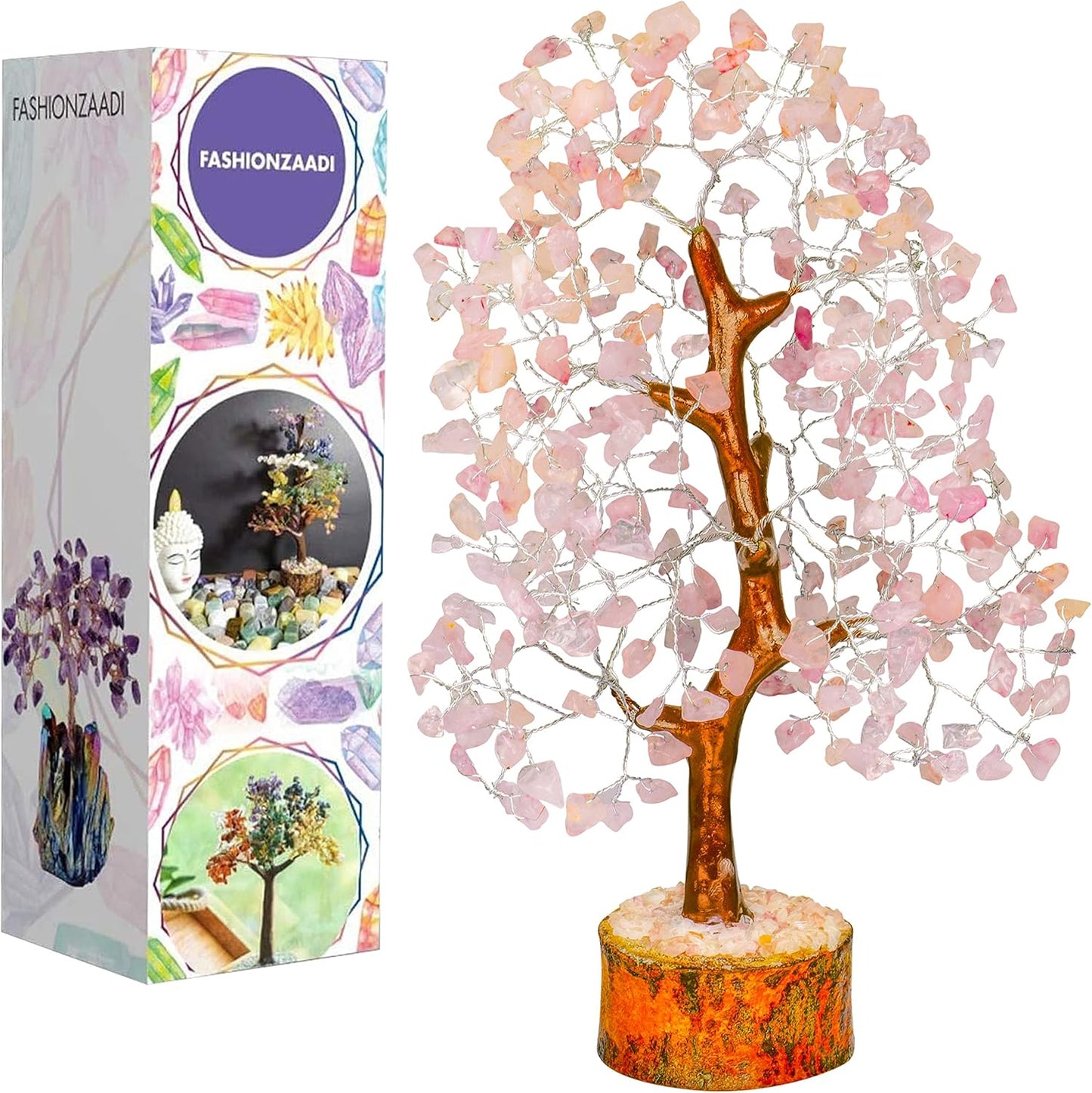 Rose Quartz Tree - Feng Shui Tree, Crystal Tree of Life, Rose Quarts Crystals, Rose Quartz Decor, Crystal Home Decor - Chakra Tree, Spiritual Gifts