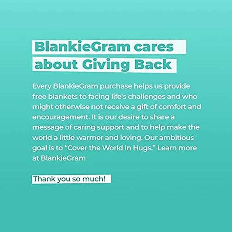 Blankiegram Healing Thoughts Throw Blanket, Comfort Gifts, Spread Positive Energy, Send Hugs with Inspirational Blanket, Perfect Get Well Gifts for Women, Men and Children - 50"X60" (Pink)